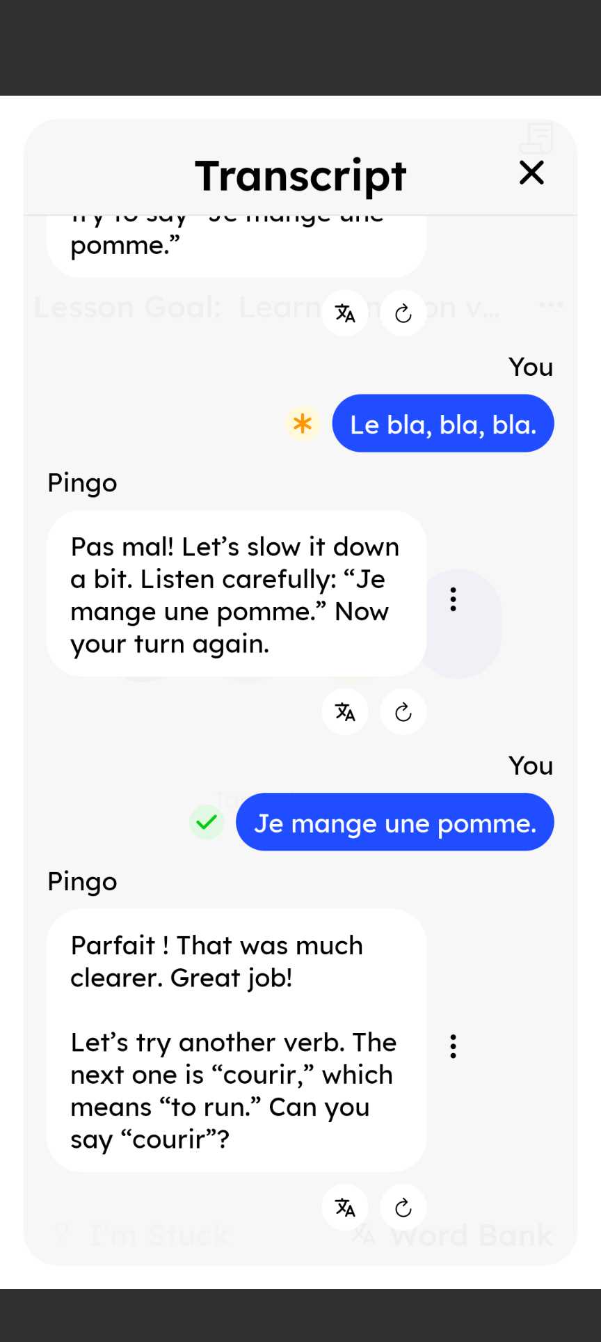 Pingo AI ignores errors